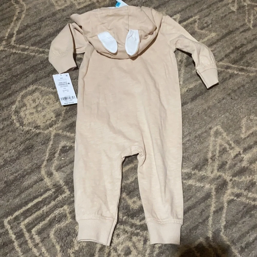 2/$20.  Cotton Baby Bunny Outfit Hooded with Ears 6 Month Infant Charming